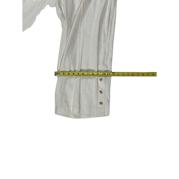 Jones New York Womens Crop Pants With Elastic Waist Band Stretch White Size 2X - Picture 7 of 16